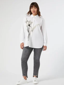 Best Marina Rinaldi Cotton denim jeans BLACK