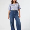 Clearance Marina Rinaldi Cotton denim jeans NAVY