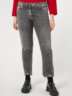Discount Marina Rinaldi Cotton denim jeans BLACK