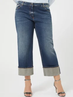 Hot Marina Rinaldi Cotton denim jeans MIDNIGHTBLUE