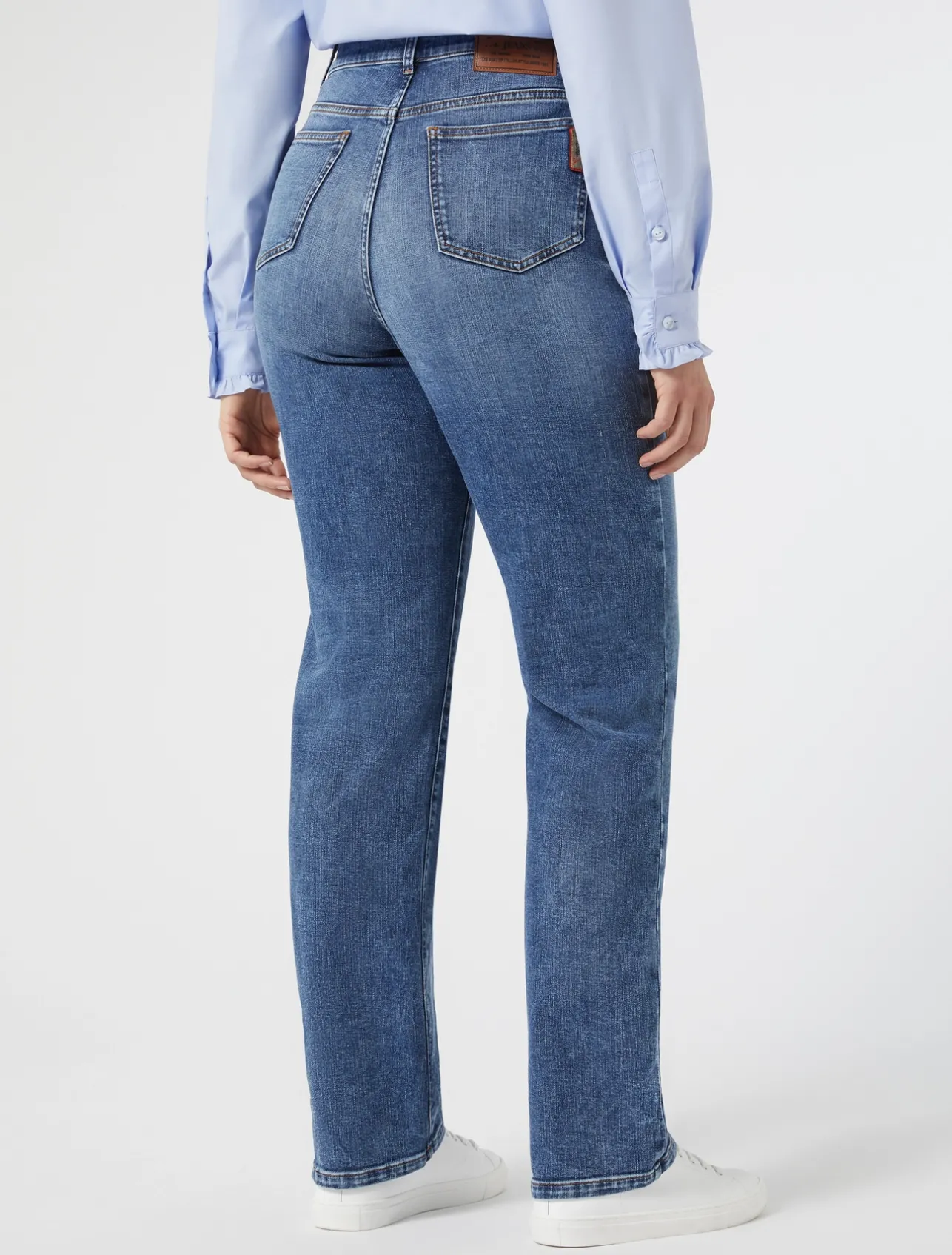 Clearance Marina Rinaldi Cotton denim jeans NAVY