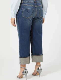 Hot Marina Rinaldi Cotton denim jeans MIDNIGHTBLUE