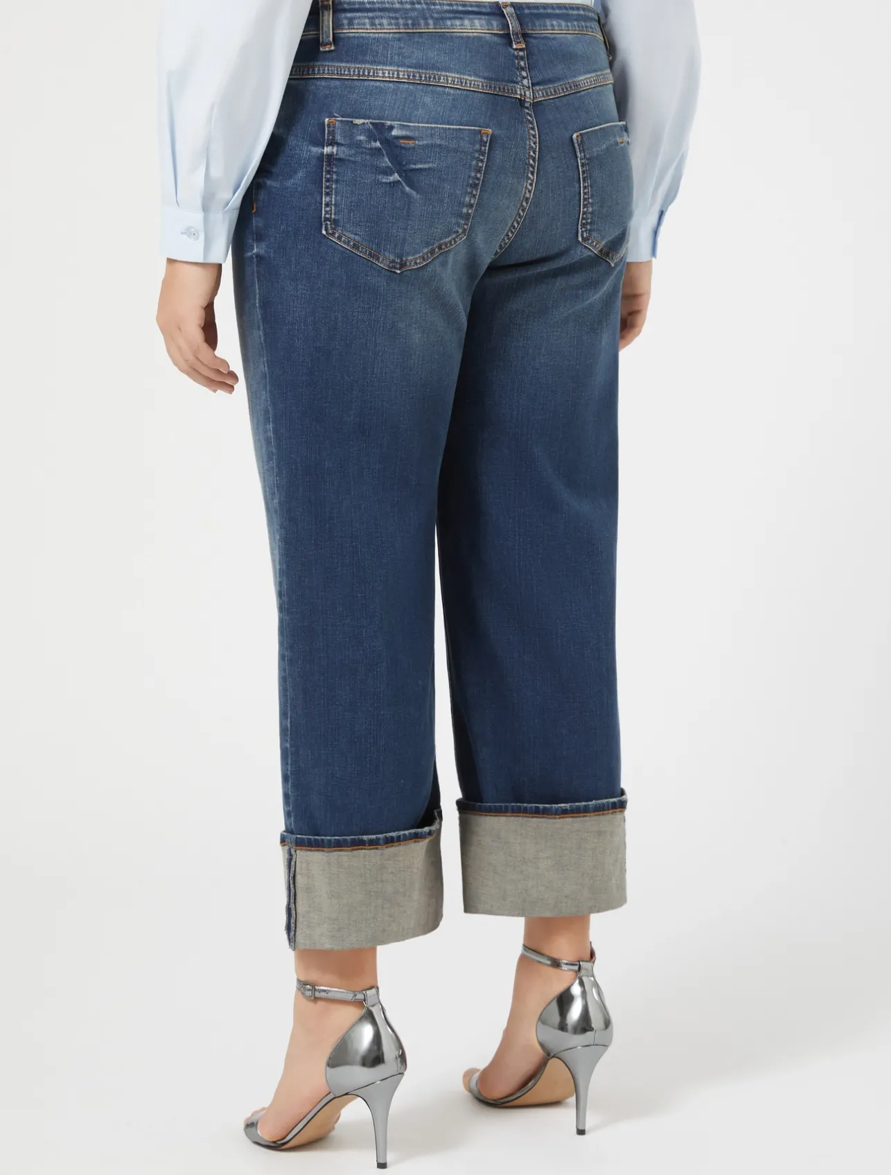 Hot Marina Rinaldi Cotton denim jeans MIDNIGHTBLUE