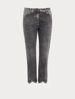 Discount Marina Rinaldi Cotton denim jeans BLACK