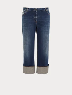 Hot Marina Rinaldi Cotton denim jeans MIDNIGHTBLUE