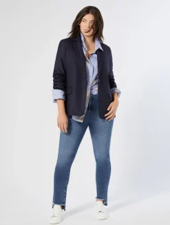 Sale Marina Rinaldi Cotton denim jeans NAVY