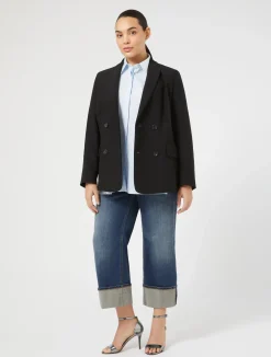 Hot Marina Rinaldi Cotton denim jeans MIDNIGHTBLUE