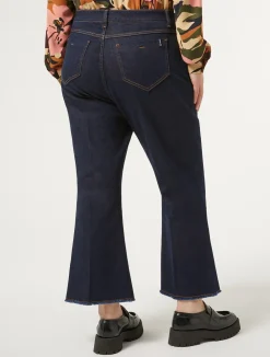 Best Marina Rinaldi Cotton denim trousers MIDNIGHTBLUE