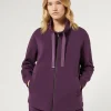Hot Marina Rinaldi Cotton fleece jacket PURPLE