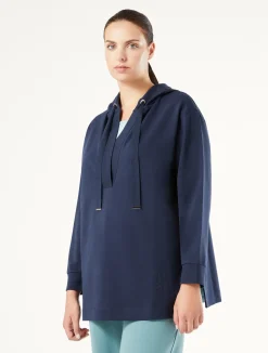 Fashion Marina Rinaldi Cotton jersey sweatshirt NAVY
