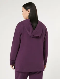 New Marina Rinaldi Cotton jersey sweatshirt PURPLE