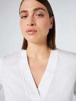 Discount Marina Rinaldi Cotton jersey T-shirt OPTICALWHITE