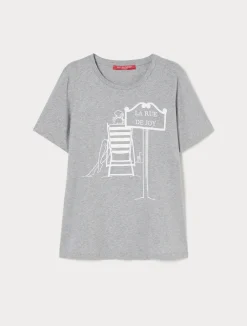 Best Marina Rinaldi Cotton jersey T-shirt MEDIUMGREY