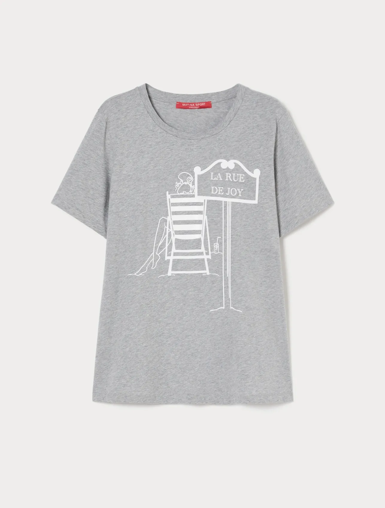 Best Marina Rinaldi Cotton jersey T-shirt MEDIUMGREY