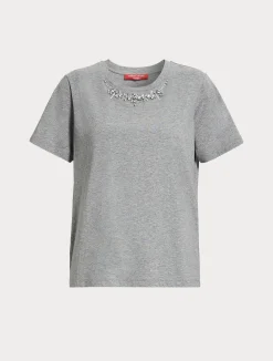 Hot Marina Rinaldi Cotton jersey T-shirt LIGHTGREY