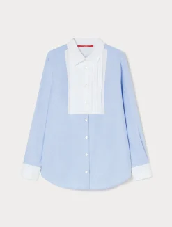 New Marina Rinaldi Cotton Oxford shirt LIGHTBLUE