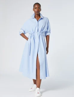 Clearance Marina Rinaldi Cotton Oxford shirt dress LIGHTBLUE