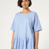 Sale Marina Rinaldi Cotton poplin blouse SKYBLUE