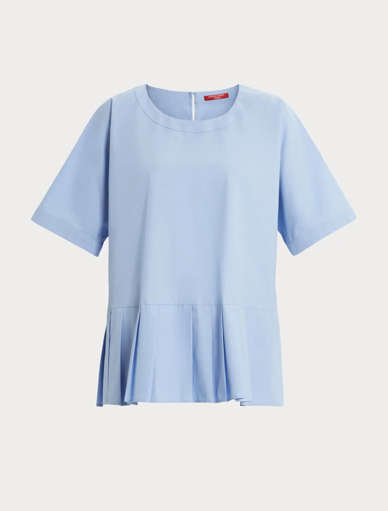 Sale Marina Rinaldi Cotton poplin blouse SKYBLUE