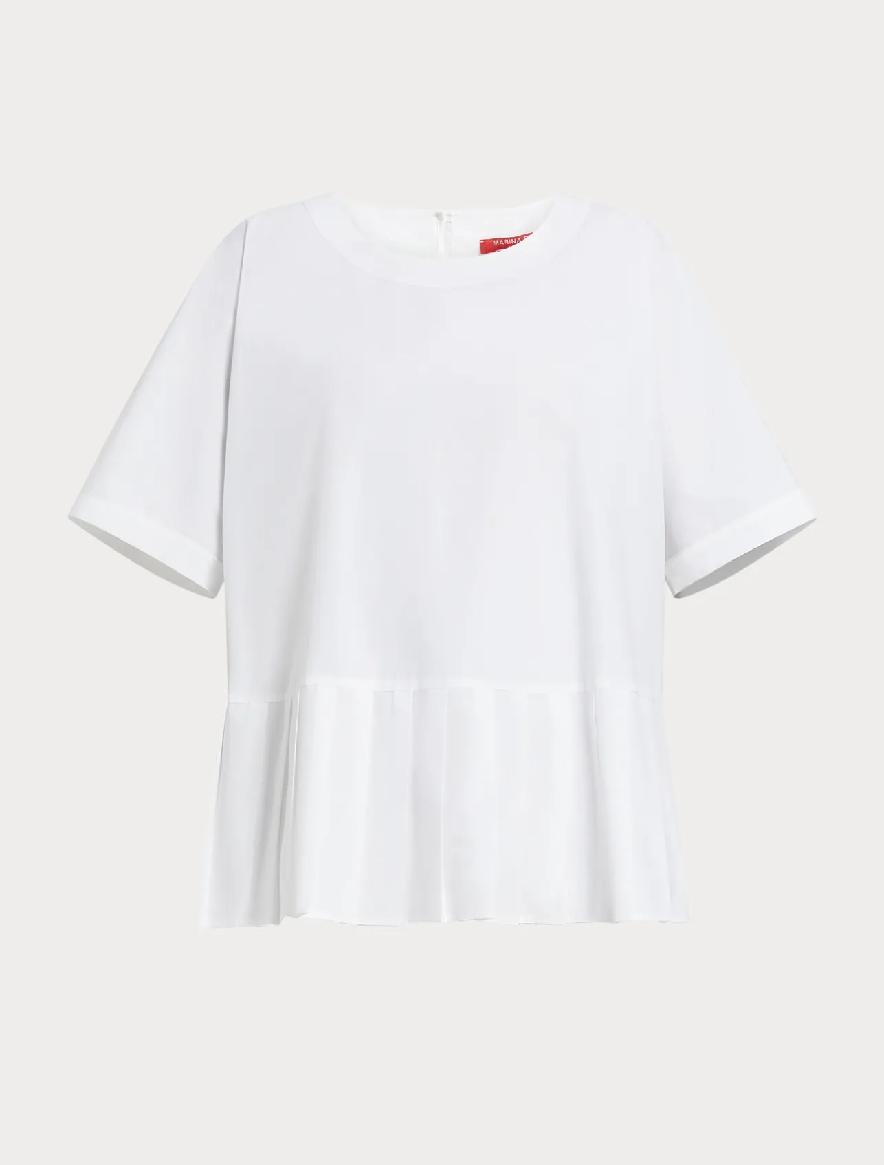 Sale Marina Rinaldi Cotton poplin blouse WHITE