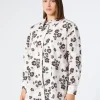 Best Marina Rinaldi Cotton poplin shirt OPTICALWHITE