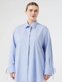 Sale Marina Rinaldi Cotton poplin shirt AVIO