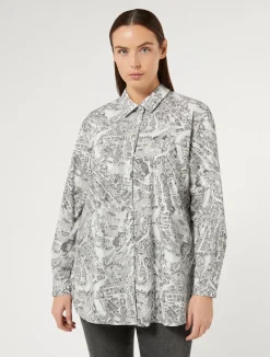 Hot Marina Rinaldi Cotton poplin shirt OPTICALWHITE