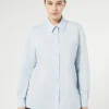 Outlet Marina Rinaldi Cotton poplin shirt LIGHTBLUE