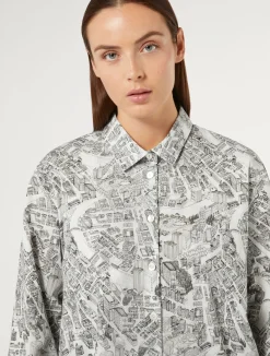 Hot Marina Rinaldi Cotton poplin shirt OPTICALWHITE