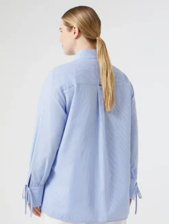 Sale Marina Rinaldi Cotton poplin shirt AVIO