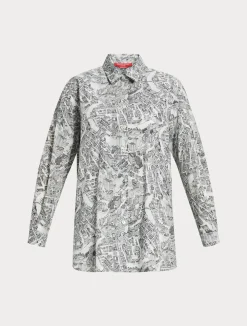 Hot Marina Rinaldi Cotton poplin shirt OPTICALWHITE