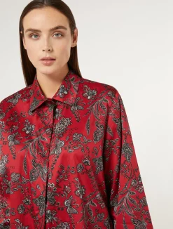 Best Marina Rinaldi Cotton satin shirt RED