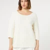 Best Marina Rinaldi Cotton sweater WHITE