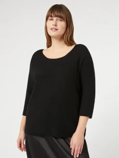 Hot Marina Rinaldi Cotton sweater BLACK