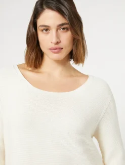 Best Marina Rinaldi Cotton sweater WHITE