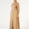 Outlet Marina Rinaldi Cotton-blend canvas skirt GOLD