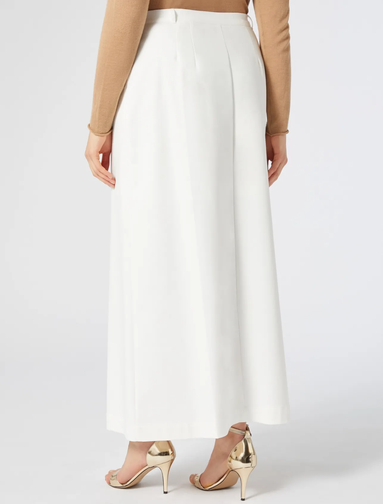Hot Marina Rinaldi Cotton-blend canvas skirt WHITE
