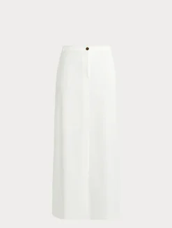 Hot Marina Rinaldi Cotton-blend canvas skirt WHITE