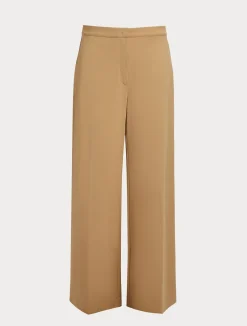 New Marina Rinaldi Cotton-blend canvas trousers GOLD