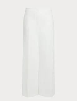 Fashion Marina Rinaldi Cotton-blend canvas trousers WHITE