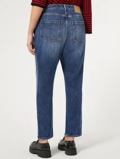 Discount Marina Rinaldi Cotton-blend denim jeans NAVY