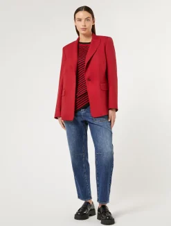 Discount Marina Rinaldi Cotton-blend denim jeans NAVY
