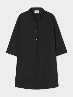 Sale Marina Rinaldi Cotton-blend poplin shirt BLACK