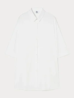 Clearance Marina Rinaldi Cotton-blend poplin shirt OPTICALWHITE