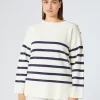 Fashion Marina Rinaldi Cotton-blend sweater IVORY