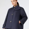 Hot Marina Rinaldi Cotton-blend twill raincoat MIDNIGHTBLUE
