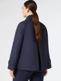 Hot Marina Rinaldi Cotton-blend twill raincoat MIDNIGHTBLUE