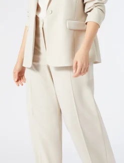 Discount Marina Rinaldi Crepe envers satin blazer jacket BEIGE