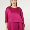 Discount Marina Rinaldi Crepe envers satin cape RASPBERRY