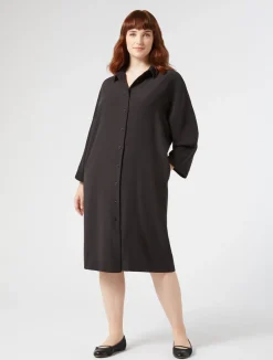 Discount Marina Rinaldi Crepe envers satin dress BLACK